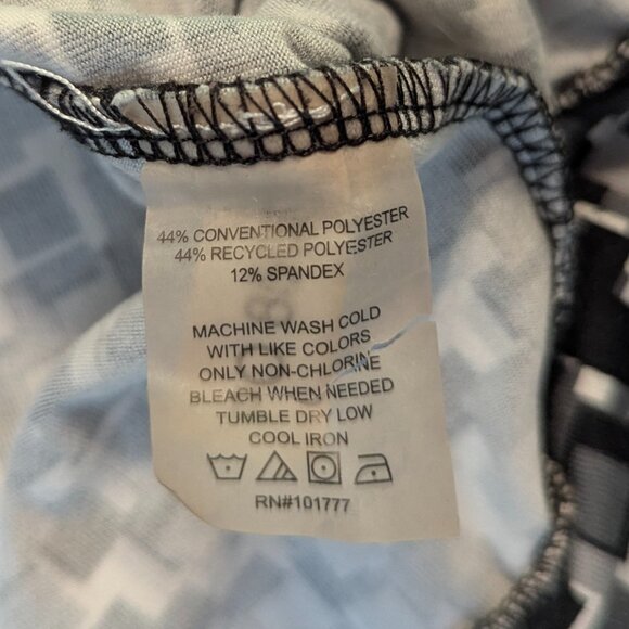 Soybu Activewear Quarter Zip Top Size Small Gray/Black/White - Picture 9 of 15